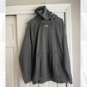 AFTCO GREY FISHING HOODIE PULLOVER SIZE XL